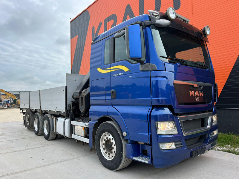 MAN TGX 35.480 8x4*4 HIAB 288E-7 / PLATFORM L=6397 mm - Madelveok/ Platvormveok, Kraanaga veoauto: pilt 4 MAN TGX 35.480 8x4*4 HIAB 288E-7 / PLATFORM L=6397 mm - Madelveok/ Platvormveok, Kraanaga veoauto: pilt 4