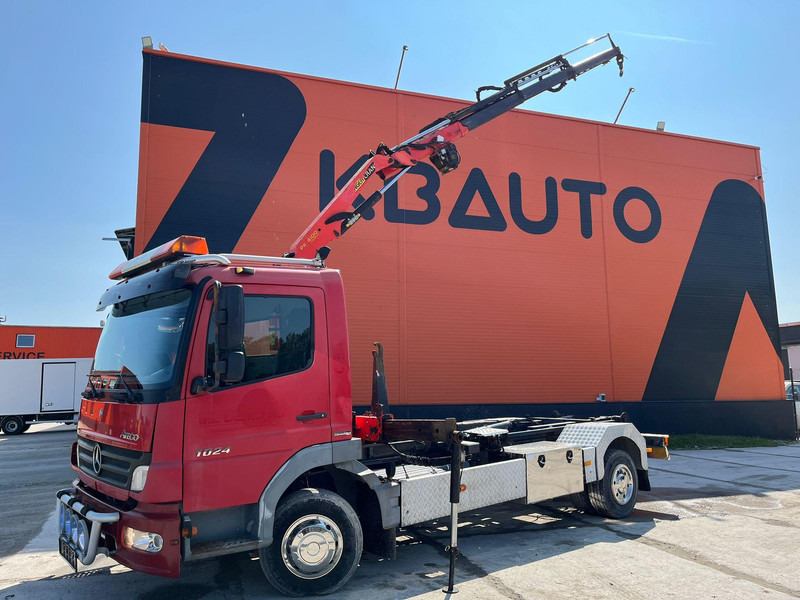 Mercedes-Benz Atego 1024 4x2 PK4100 + WINCH / HOOK LIFT L=3900 mm - Konkstõstukiga veoauto, Kraanaga veoauto: pilt 1 Mercedes-Benz Atego 1024 4x2 PK4100 + WINCH / HOOK LIFT L=3900 mm - Konkstõstukiga veoauto, Kraanaga veoauto: pilt 1