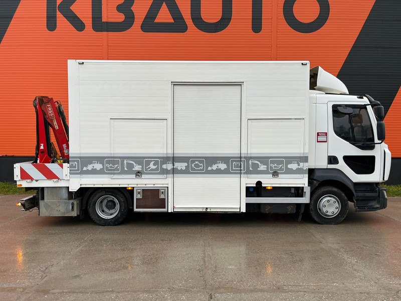 Renault D12 4x2 WORKSHOP ON WHEELS / FASSI M30A.13 / BOX L=4459 mm - Madelveok/ Platvormveok, Kraanaga veoauto: pilt 4 Renault D12 4x2 WORKSHOP ON WHEELS / FASSI M30A.13 / BOX L=4459 mm - Madelveok/ Platvormveok, Kraanaga veoauto: pilt 4