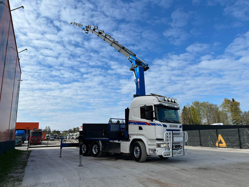 Madelveok/ Platvormveok, Kraanaga veoauto Scania G 490 6x2 HMF 5020 K6 + JIB / RETARDER: pilt 9