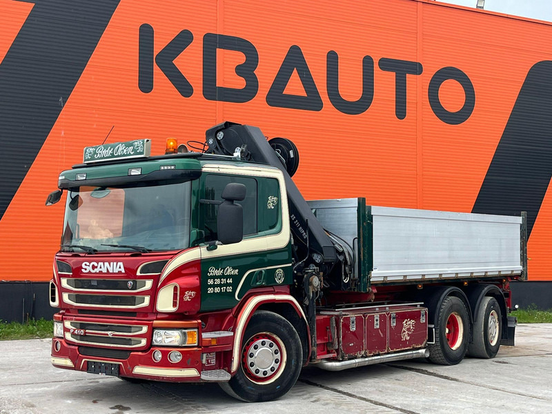 Scania P 410 6x2*4 HIAB 211EP-5 / BOX L=5386 mm - Kallurauto, Kraanaga veoauto: pilt 2 Scania P 410 6x2*4 HIAB 211EP-5 / BOX L=5386 mm - Kallurauto, Kraanaga veoauto: pilt 2