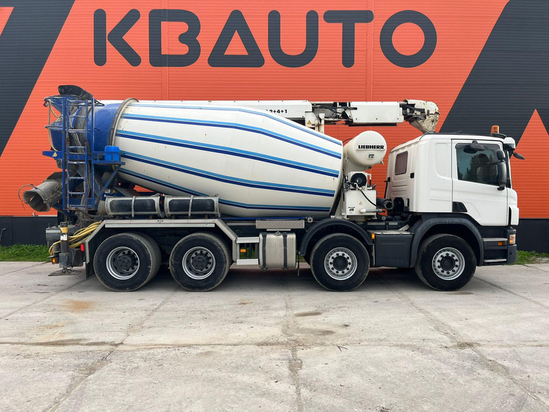 Scania P 410 8x4 LIEBHERR 9 m3 + CONVEYOR / FULL STEEL - Autobetoonisegisti: pilt 4 Scania P 410 8x4 LIEBHERR 9 m3 + CONVEYOR / FULL STEEL - Autobetoonisegisti: pilt 4