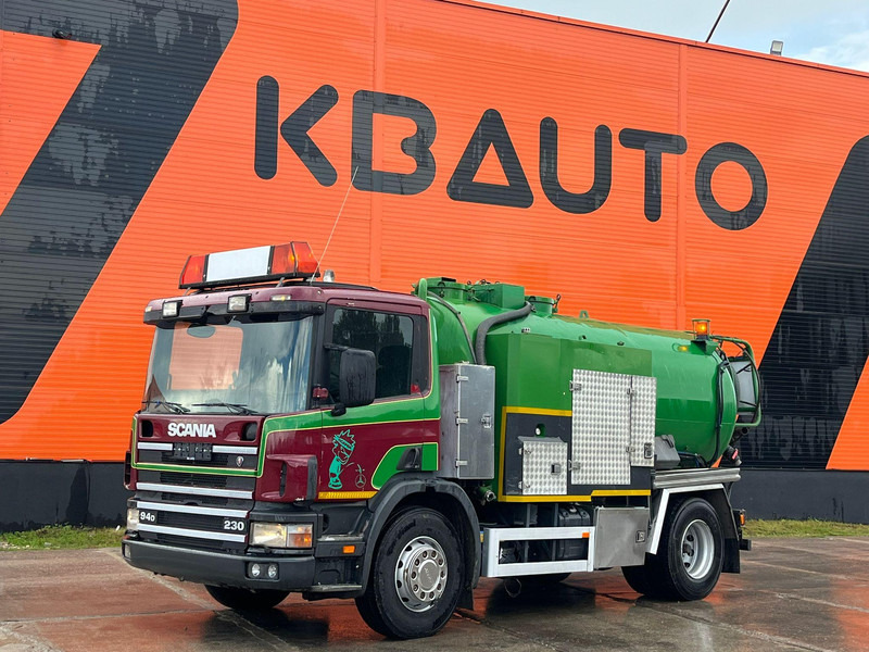 Scania P 94 4x2 TANK 9000 I + 1200 l / VACUUM Jurop PR150 / PRESSURE Pratissoli 150 bar / 102 l/min - Vaakumveok: pilt 1 Scania P 94 4x2 TANK 9000 I + 1200 l / VACUUM Jurop PR150 / PRESSURE Pratissoli 150 bar / 102 l/min - Vaakumveok: pilt 1
