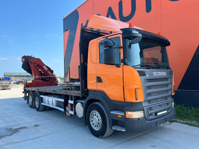 Scania R 340 6x2*4 HMF 2823-K6 + JIB / PLATFORM L=7293 mm - Madelveok/ Platvormveok, Kraanaga veoauto: pilt 4 Scania R 340 6x2*4 HMF 2823-K6 + JIB / PLATFORM L=7293 mm - Madelveok/ Platvormveok, Kraanaga veoauto: pilt 4