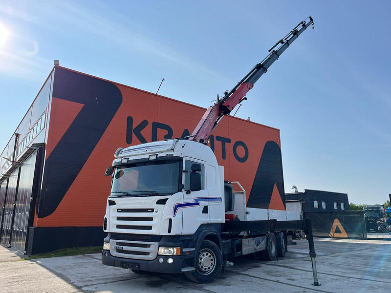Scania R 440 6x2*4 FASSI F260XP / PLATFORM L=6760 mm - Madelveok/ Platvormveok, Kraanaga veoauto: pilt 1 Scania R 440 6x2*4 FASSI F260XP / PLATFORM L=6760 mm - Madelveok/ Platvormveok, Kraanaga veoauto: pilt 1