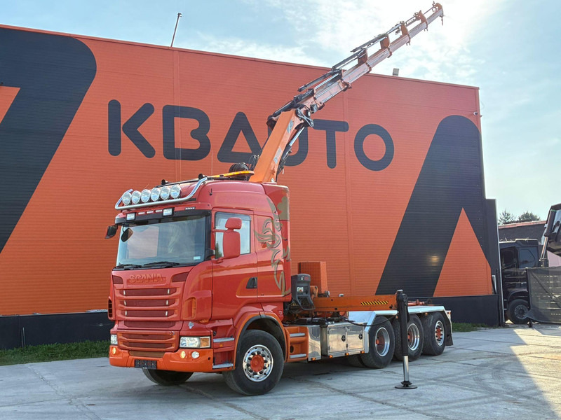 Scania R 480 8X4*4 HIAB 288E-6 HIPRO / HOOK LIFT JOAB L 17 ton L=5200 mm - Konkstõstukiga veoauto, Kraanaga veoauto: pilt 1 Scania R 480 8X4*4 HIAB 288E-6 HIPRO / HOOK LIFT JOAB L 17 ton L=5200 mm - Konkstõstukiga veoauto, Kraanaga veoauto: pilt 1