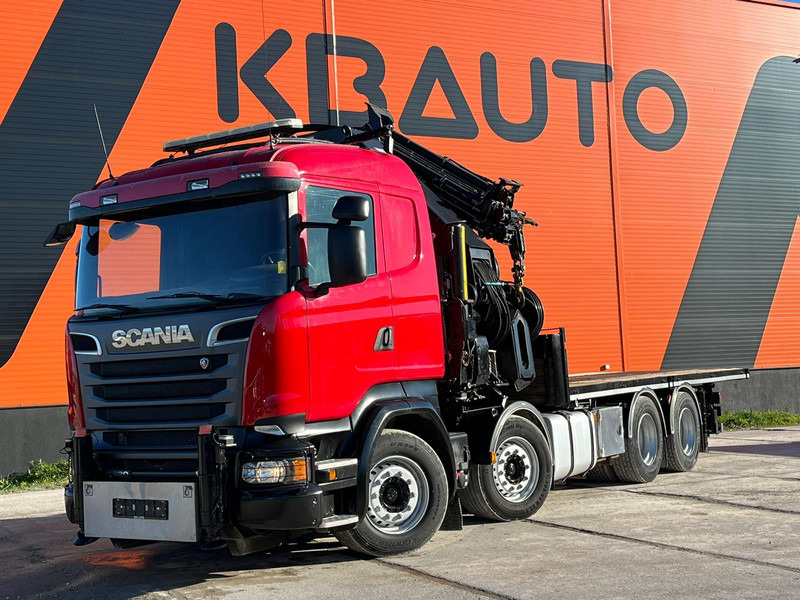 Scania R 520 8x4 COMBI / HIAB 1058E-8 + JIB / PLATFORM L=6269 mm - Madelveok/ Platvormveok, Kraanaga veoauto: pilt 2 Scania R 520 8x4 COMBI / HIAB 1058E-8 + JIB / PLATFORM L=6269 mm - Madelveok/ Platvormveok, Kraanaga veoauto: pilt 2