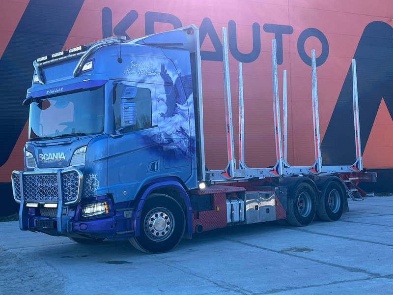 Scania R 660 6x4 RETARDER - Metsaveok, Kraanaga veoauto: pilt 1 Scania R 660 6x4 RETARDER - Metsaveok, Kraanaga veoauto: pilt 1