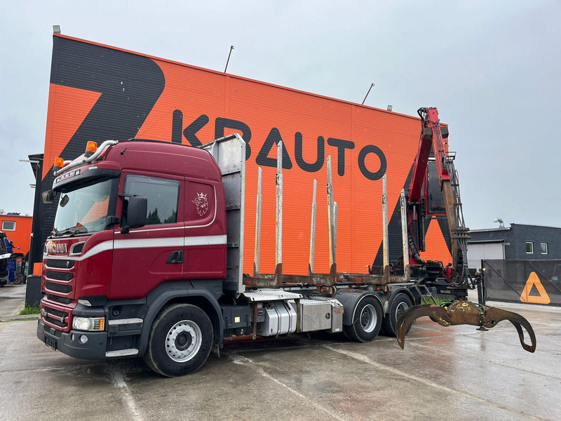 Scania R 730 6x4 RETARDER / BIG AXLES - Metsaveok, Kraanaga veoauto: pilt 1 Scania R 730 6x4 RETARDER / BIG AXLES - Metsaveok, Kraanaga veoauto: pilt 1