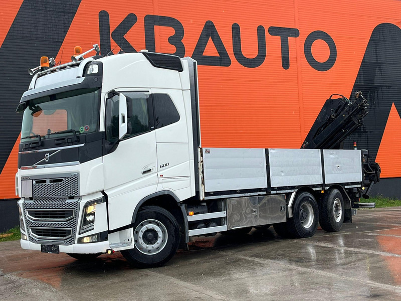 Volvo FH 16 600 6x2*4 HIAB 166E-5 HIPRO / PLATFORM L=6309 mm - Madelveok/ Platvormveok, Kraanaga veoauto: pilt 2 Volvo FH 16 600 6x2*4 HIAB 166E-5 HIPRO / PLATFORM L=6309 mm - Madelveok/ Platvormveok, Kraanaga veoauto: pilt 2