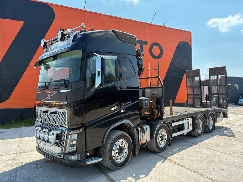 Volvo FH 16 750 8x4 HMF2620K-5 / WINCH / PLATFORM L=7100 mm - Madelveok/ Platvormveok, Kraanaga veoauto: pilt 2 Volvo FH 16 750 8x4 HMF2620K-5 / WINCH / PLATFORM L=7100 mm - Madelveok/ Platvormveok, Kraanaga veoauto: pilt 2