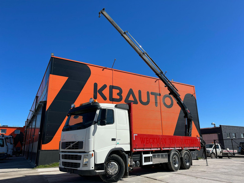 Volvo FH 440 6x2 HIAAB 144E-3 / PLATFORM L=7061 mm - Madelveok/ Platvormveok, Kraanaga veoauto: pilt 1 Volvo FH 440 6x2 HIAAB 144E-3 / PLATFORM L=7061 mm - Madelveok/ Platvormveok, Kraanaga veoauto: pilt 1