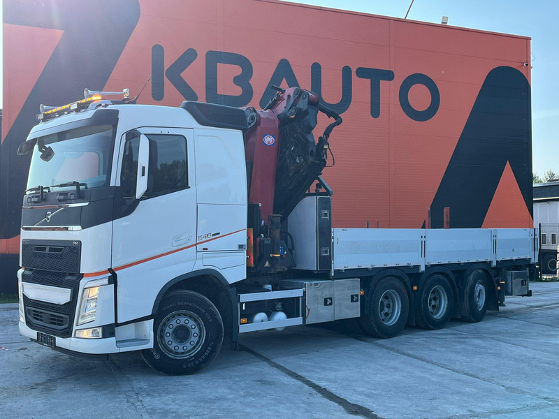 Volvo FH 540 8x4*4 HMF5020K-6 + JIB + WINCH / PLATFORM L=6508 mm - Madelveok/ Platvormveok, Kraanaga veoauto: pilt 2 Volvo FH 540 8x4*4 HMF5020K-6 + JIB + WINCH / PLATFORM L=6508 mm - Madelveok/ Platvormveok, Kraanaga veoauto: pilt 2