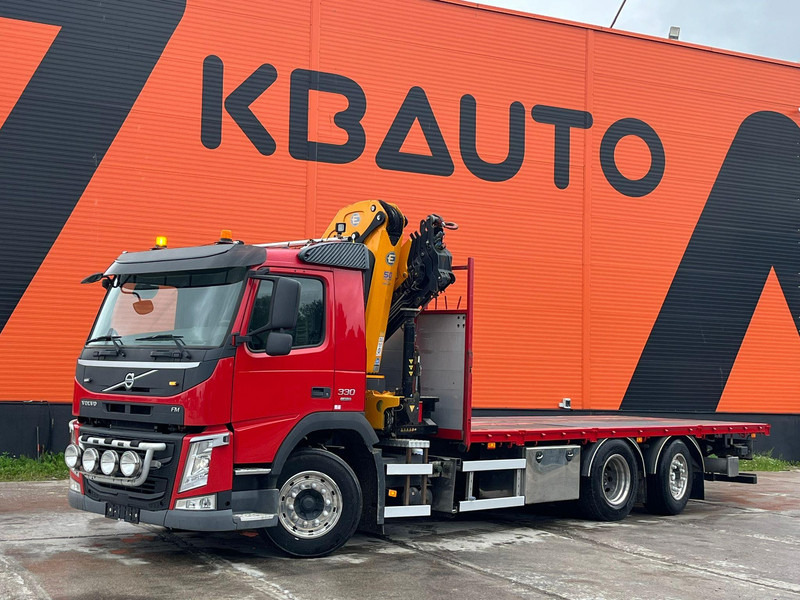 Volvo FM 330 6x2*4 EFFER 215/4S / PLATFORM L=6529 mm - Madelveok/ Platvormveok, Kraanaga veoauto: pilt 2 Volvo FM 330 6x2*4 EFFER 215/4S / PLATFORM L=6529 mm - Madelveok/ Platvormveok, Kraanaga veoauto: pilt 2