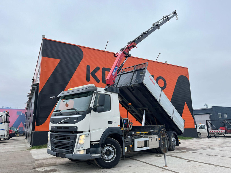 Volvo FM 410 6x2*4 HMF 1120-K4 / TIPPER BOX L=5573 mm - Kallurauto, Kraanaga veoauto: pilt 1 Volvo FM 410 6x2*4 HMF 1120-K4 / TIPPER BOX L=5573 mm - Kallurauto, Kraanaga veoauto: pilt 1