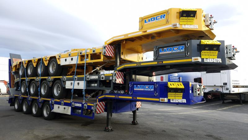 Lider trailer (Export Afrique) Porte-Char lames 4 essieux - Madal platvormpoolhaagis: pilt 1 Lider trailer (Export Afrique) Porte-Char lames 4 essieux - Madal platvormpoolhaagis: pilt 1