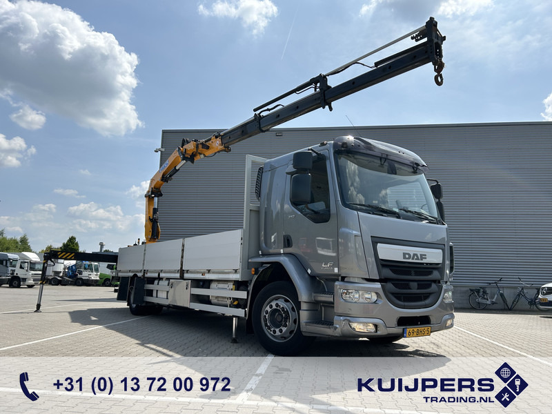 DAF LF 310 FA / Effer 175.2/3s Crane / 728 dkm / Flat Bed / APK TUV 10-25 - Kraanaga veoauto: pilt 1 DAF LF 310 FA / Effer 175.2/3s Crane / 728 dkm / Flat Bed / APK TUV 10-25 - Kraanaga veoauto: pilt 1
