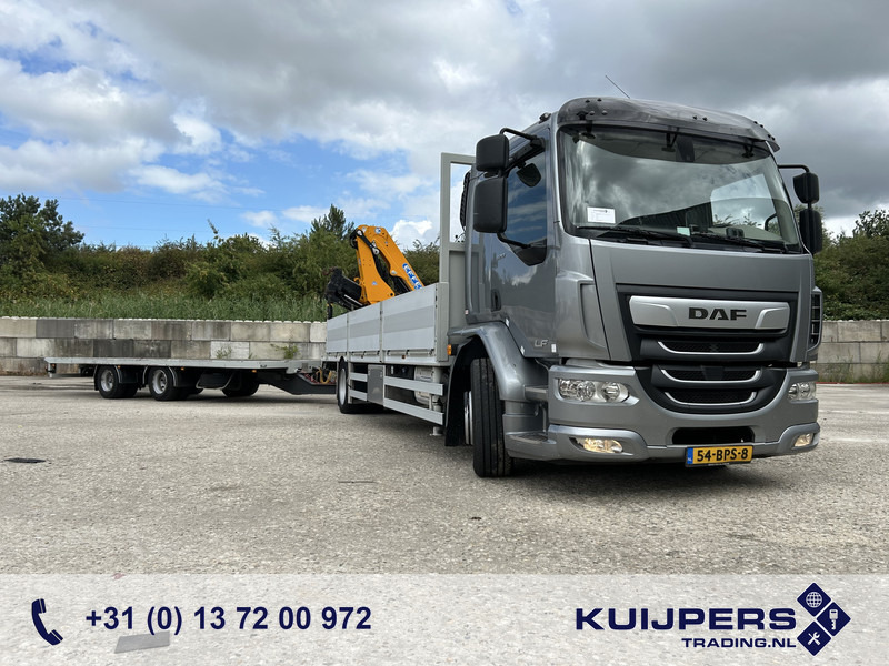 DAF LF 320 FA 19T + Burg BPM 0018 Trailer / Effer 175.2/c3s Crane / NL Combi - Madelveok/ Platvormveok, Kraanaga veoauto: pilt 1 DAF LF 320 FA 19T + Burg BPM 0018 Trailer / Effer 175.2/c3s Crane / NL Combi - Madelveok/ Platvormveok, Kraanaga veoauto: pilt 1