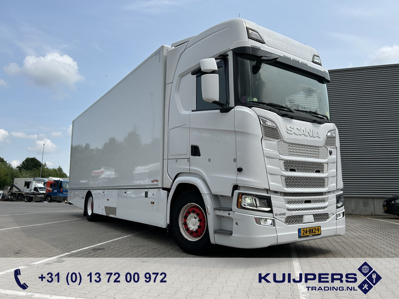 Scania S410 Highline / 491 dkm / Box 8.1 mtr / Laadklep 3000 kg - Kasti veoauto: pilt 1 Scania S410 Highline / 491 dkm / Box 8.1 mtr / Laadklep 3000 kg - Kasti veoauto: pilt 1