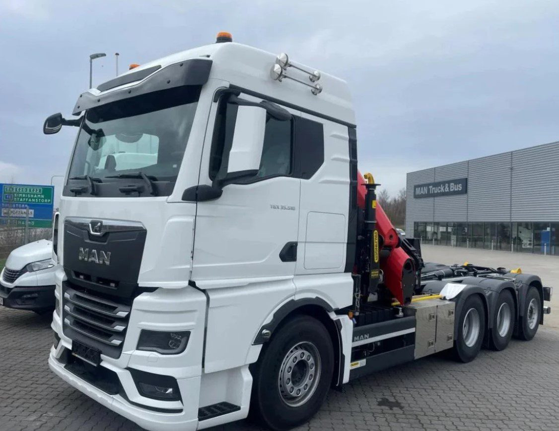 MAN TGS 35.510 8×4 Tridem kranväxlare Palfinger - Konkstõstukiga veoauto, Kraanaga veoauto: pilt 1 MAN TGS 35.510 8×4 Tridem kranväxlare Palfinger - Konkstõstukiga veoauto, Kraanaga veoauto: pilt 1