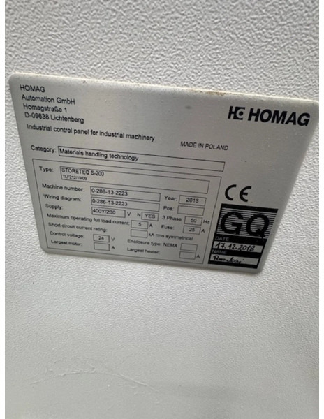 Homag Storeteq O-200 - Puidutöötlemismasin: pilt 4 Homag Storeteq O-200 - Puidutöötlemismasin: pilt 4