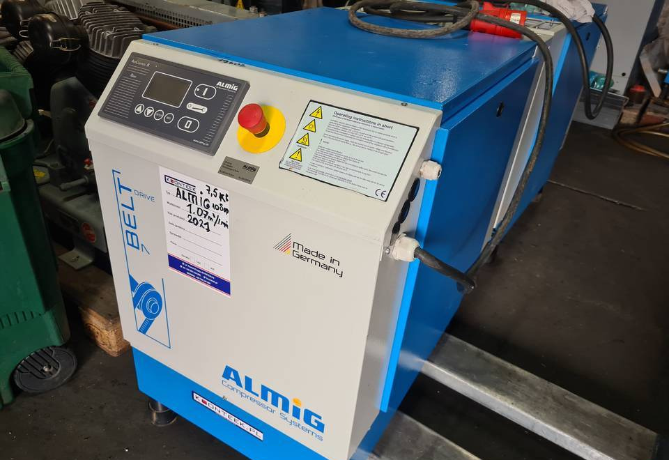 Kompresor śrubowy Almig Belt 7, 7,5 kw. 2021r - Õhukompressor: pilt 1 Kompresor śrubowy Almig Belt 7, 7,5 kw. 2021r - Õhukompressor: pilt 1