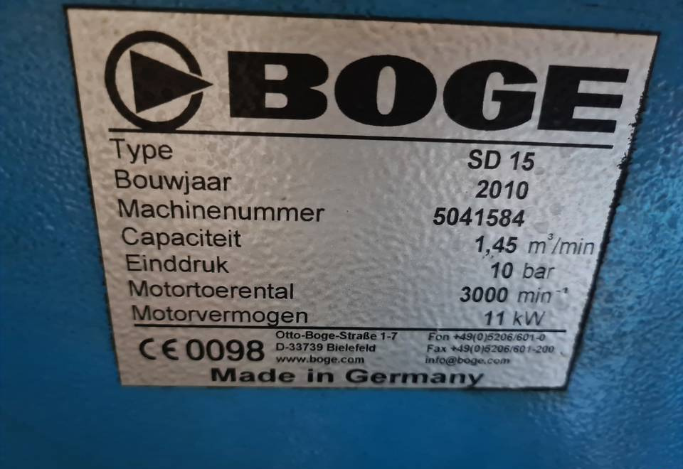 Kompresor śrubowy Boge SD 15, 11 kw - Õhukompressor: pilt 5 Kompresor śrubowy Boge SD 15, 11 kw - Õhukompressor: pilt 5