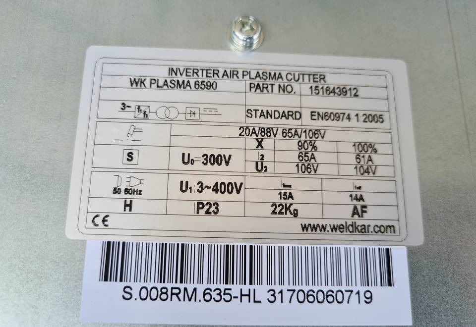 Plazma Przecinarka plazmowa WELDKAR WK Plasma 6590 - Keevitus seadmed: pilt 4 Plazma Przecinarka plazmowa WELDKAR WK Plasma 6590 - Keevitus seadmed: pilt 4