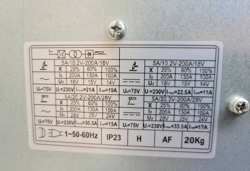Spawarka WELDKAR MULTIGMAW Mig, Mag, Mma, Tig 200 A - Keevitus seadmed: pilt 5 Spawarka WELDKAR MULTIGMAW Mig, Mag, Mma, Tig 200 A - Keevitus seadmed: pilt 5