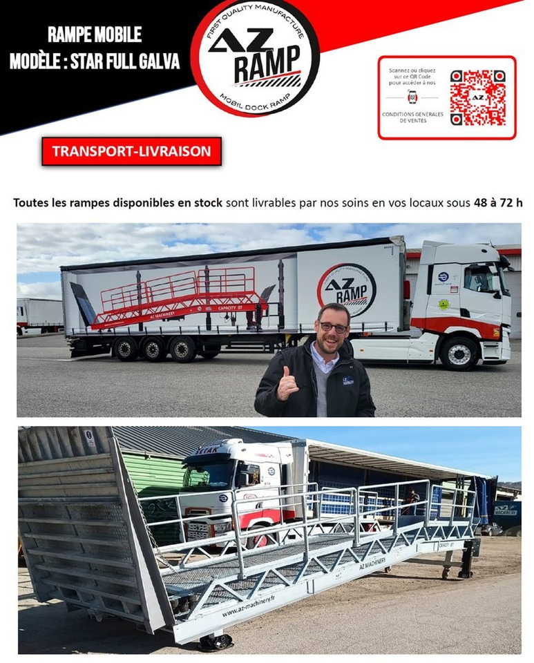 Uus Laadimisramp Loading Ramp with with hydraulic tilting bridge - AZ RAMP - STAR- 8T FULL GALVA: pilt 14 Uus Laadimisramp Loading Ramp with with hydraulic tilting bridge - AZ RAMP - STAR- 8T FULL GALVA: pilt 14