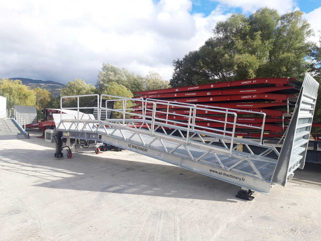 Uus Laadimisramp Loading Ramp with with hydraulic tilting bridge - AZ RAMP - STAR- 8T FULL GALVA: pilt 8 Uus Laadimisramp Loading Ramp with with hydraulic tilting bridge - AZ RAMP - STAR- 8T FULL GALVA: pilt 8