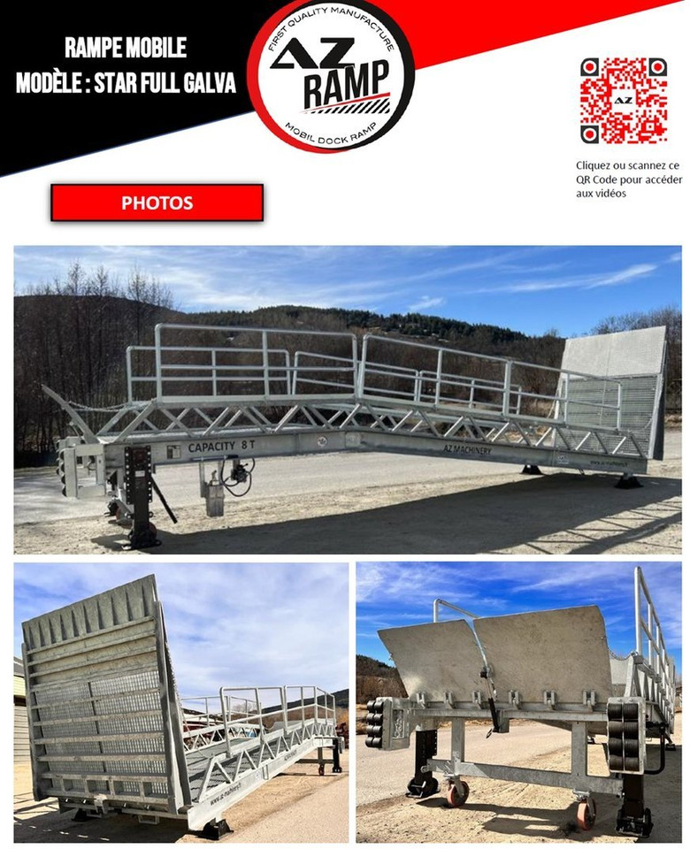 Uus Laadimisramp Loading Ramp with with hydraulic tilting bridge - AZ RAMP - STAR- 8T FULL GALVA: pilt 12 Uus Laadimisramp Loading Ramp with with hydraulic tilting bridge - AZ RAMP - STAR- 8T FULL GALVA: pilt 12
