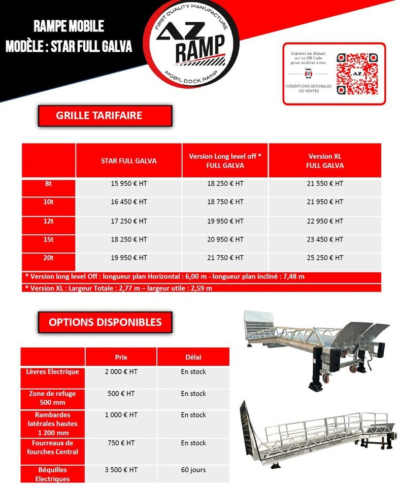 Uus Laadimisramp Loading Ramp with with hydraulic tilting bridge - AZ RAMP - STAR- 8T FULL GALVA: pilt 13 Uus Laadimisramp Loading Ramp with with hydraulic tilting bridge - AZ RAMP - STAR- 8T FULL GALVA: pilt 13