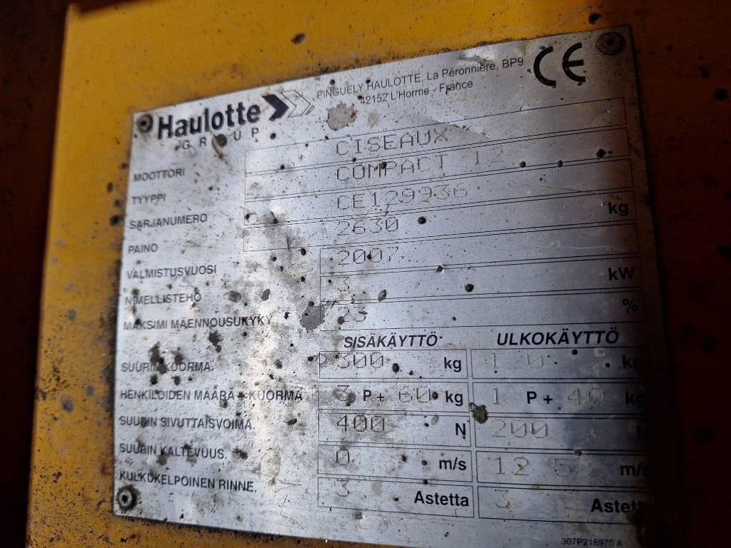 Käärlift Haulotte Compact 12: pilt 11