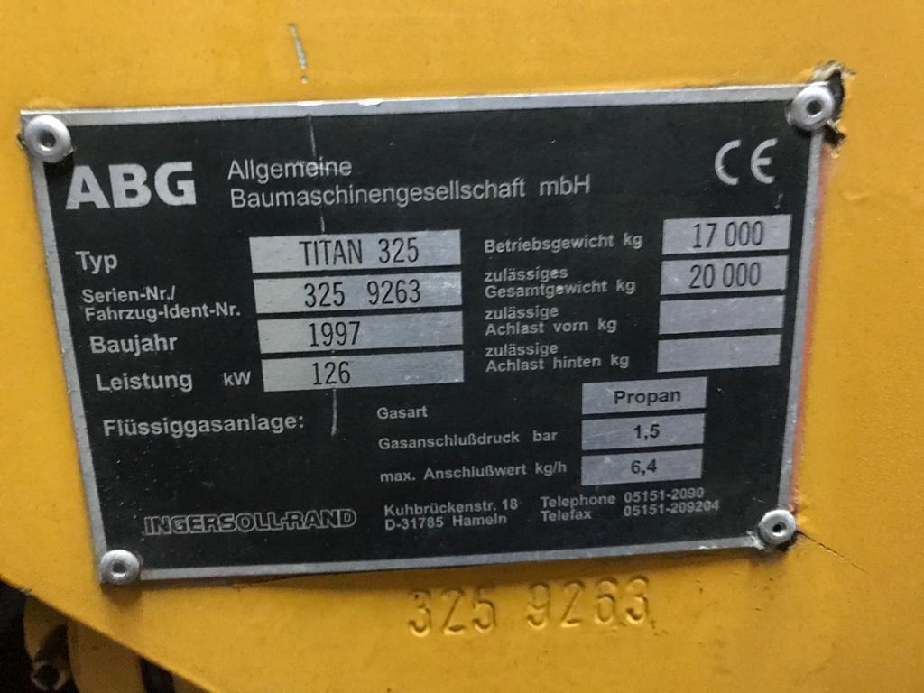 ABG TITAN 325 and runs and runs - Asfaldilaotur: pilt 5 ABG TITAN 325 and runs and runs - Asfaldilaotur: pilt 5