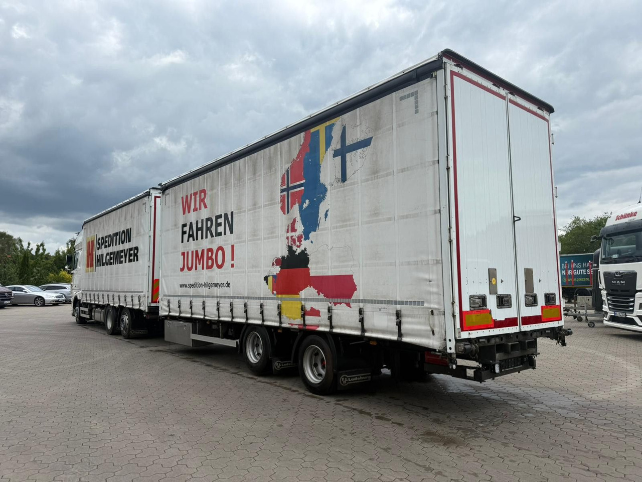 DAF XF 480 FAN LowDeck 6x2 Jumbo Inklusive Anhänger - Tent veoauto: pilt 4 DAF XF 480 FAN LowDeck 6x2 Jumbo Inklusive Anhänger - Tent veoauto: pilt 4