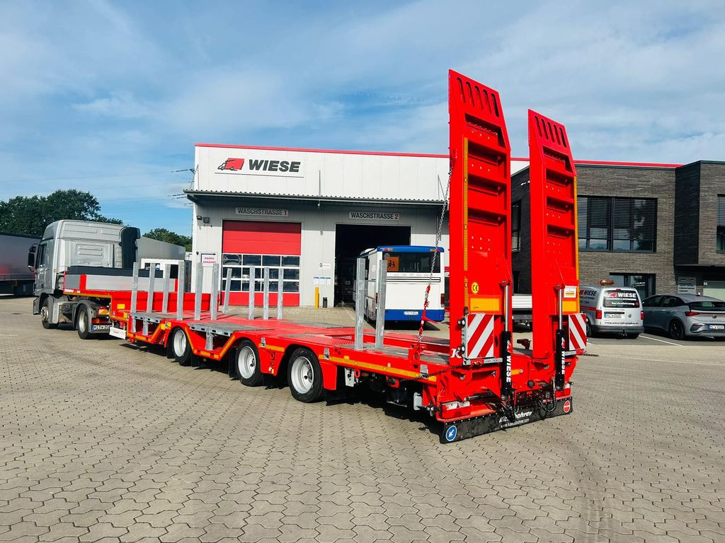 Kässbohrer KSLA RJ Mega Jumbo Tieflader mit Radmulden tele - Madal platvormpoolhaagis: pilt 1 Kässbohrer KSLA RJ Mega Jumbo Tieflader mit Radmulden tele - Madal platvormpoolhaagis: pilt 1