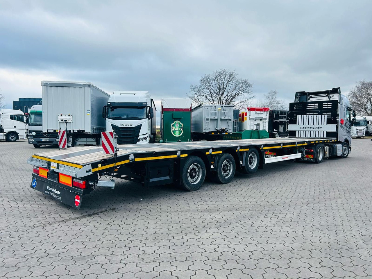 Kässbohrer SPS Mega Schwerlast Plattform Lenkachse - Platvorm/ Madelpoolhaagis: pilt 2 Kässbohrer SPS Mega Schwerlast Plattform Lenkachse - Platvorm/ Madelpoolhaagis: pilt 2