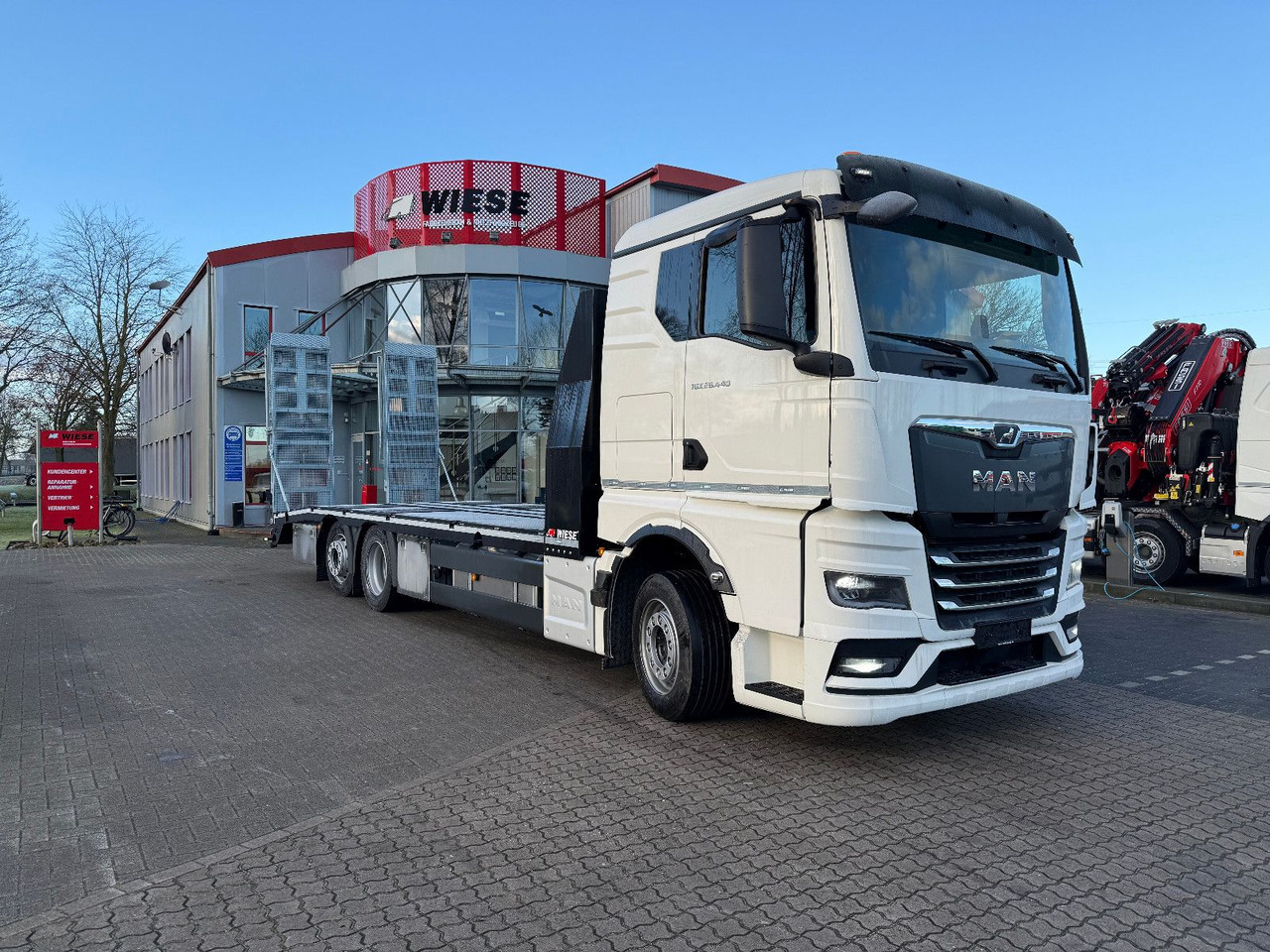 MAN Baumaschinen- Arbeitsbühnentransporter Rampen - Treilerveoauto: pilt 2 MAN Baumaschinen- Arbeitsbühnentransporter Rampen - Treilerveoauto: pilt 2