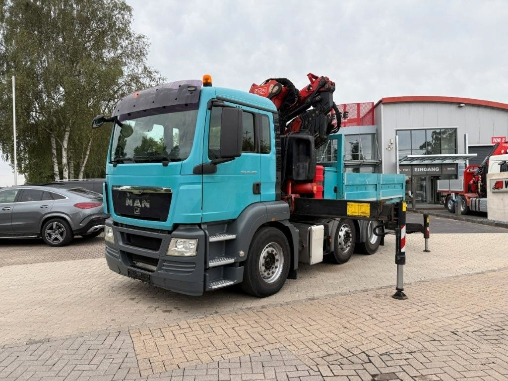 MAN TGS 26.400 6x2 Pritsche mit Fassi F450 Frontkran - Madelveok/ Platvormveok, Kraanaga veoauto: pilt 1 MAN TGS 26.400 6x2 Pritsche mit Fassi F450 Frontkran - Madelveok/ Platvormveok, Kraanaga veoauto: pilt 1