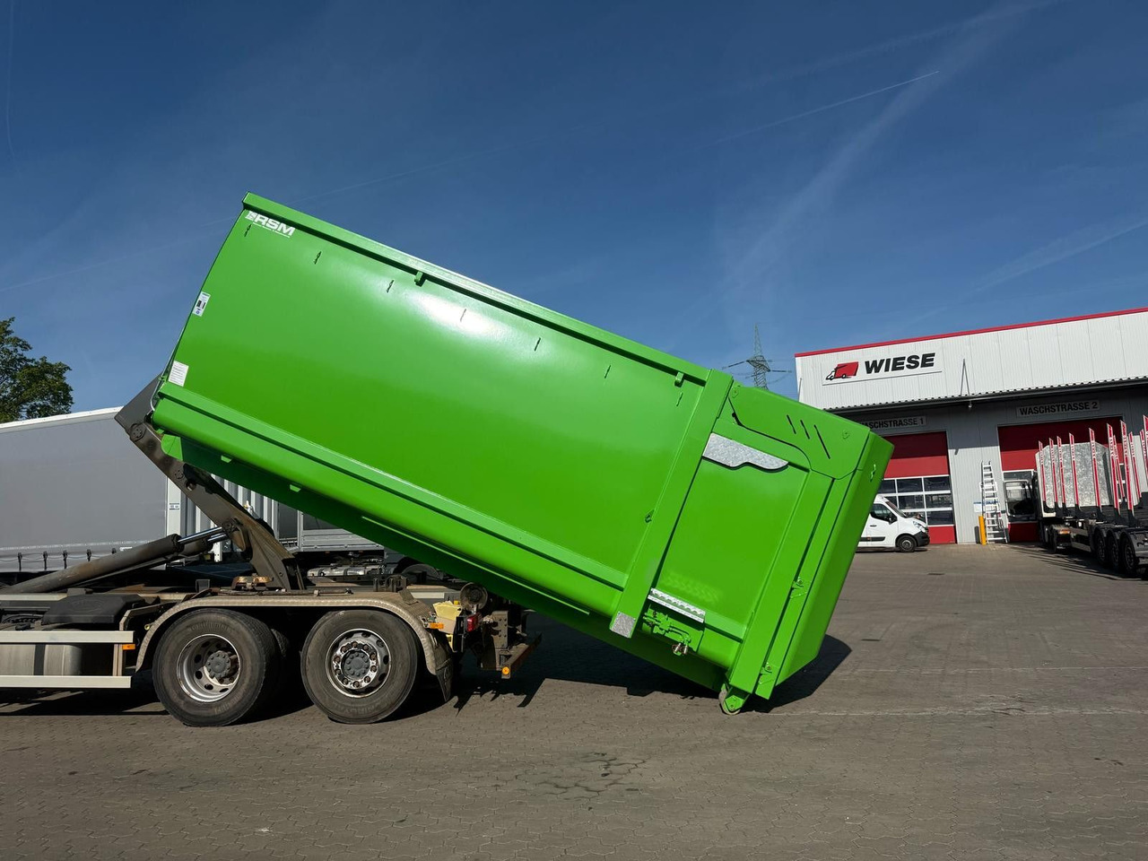 RSM Abrollcontainer 38m³ mit hydr. Heckklappe - Konteinerveduk/ Tõstukiga poolhaagis: pilt 1 RSM Abrollcontainer 38m³ mit hydr. Heckklappe - Konteinerveduk/ Tõstukiga poolhaagis: pilt 1