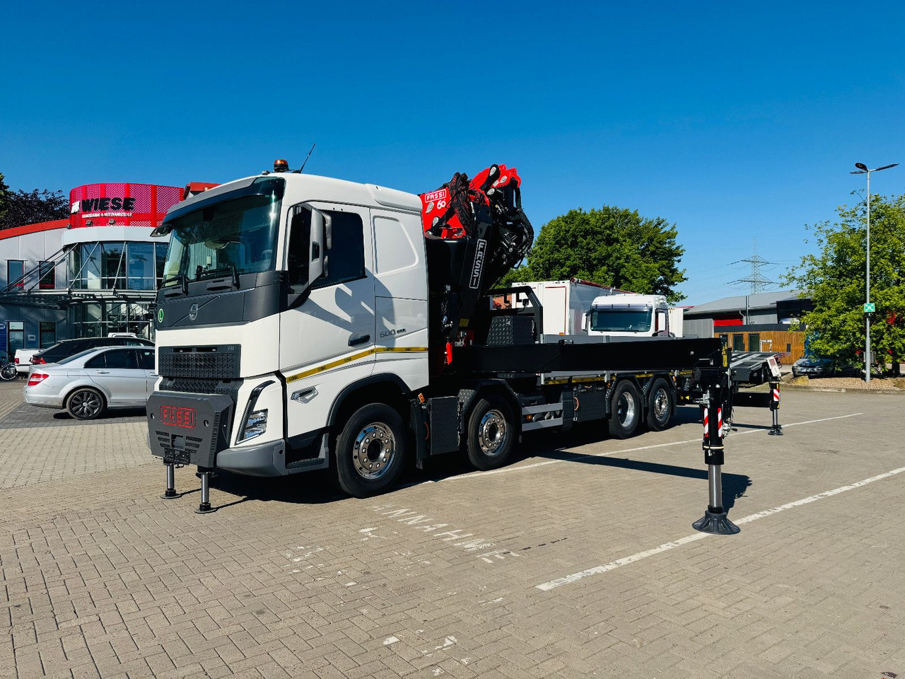 Madelveok/ Platvormveok, Kraanaga veoauto Volvo FH 500 8x2 mit F710RA.2.27 L426 und V20 Winde: pilt 13