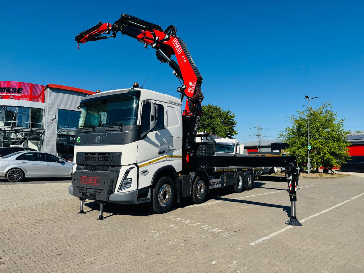 Madelveok/ Platvormveok, Kraanaga veoauto Volvo FH 500 8x2 mit F710RA.2.27 L426 und V20 Winde: pilt 15