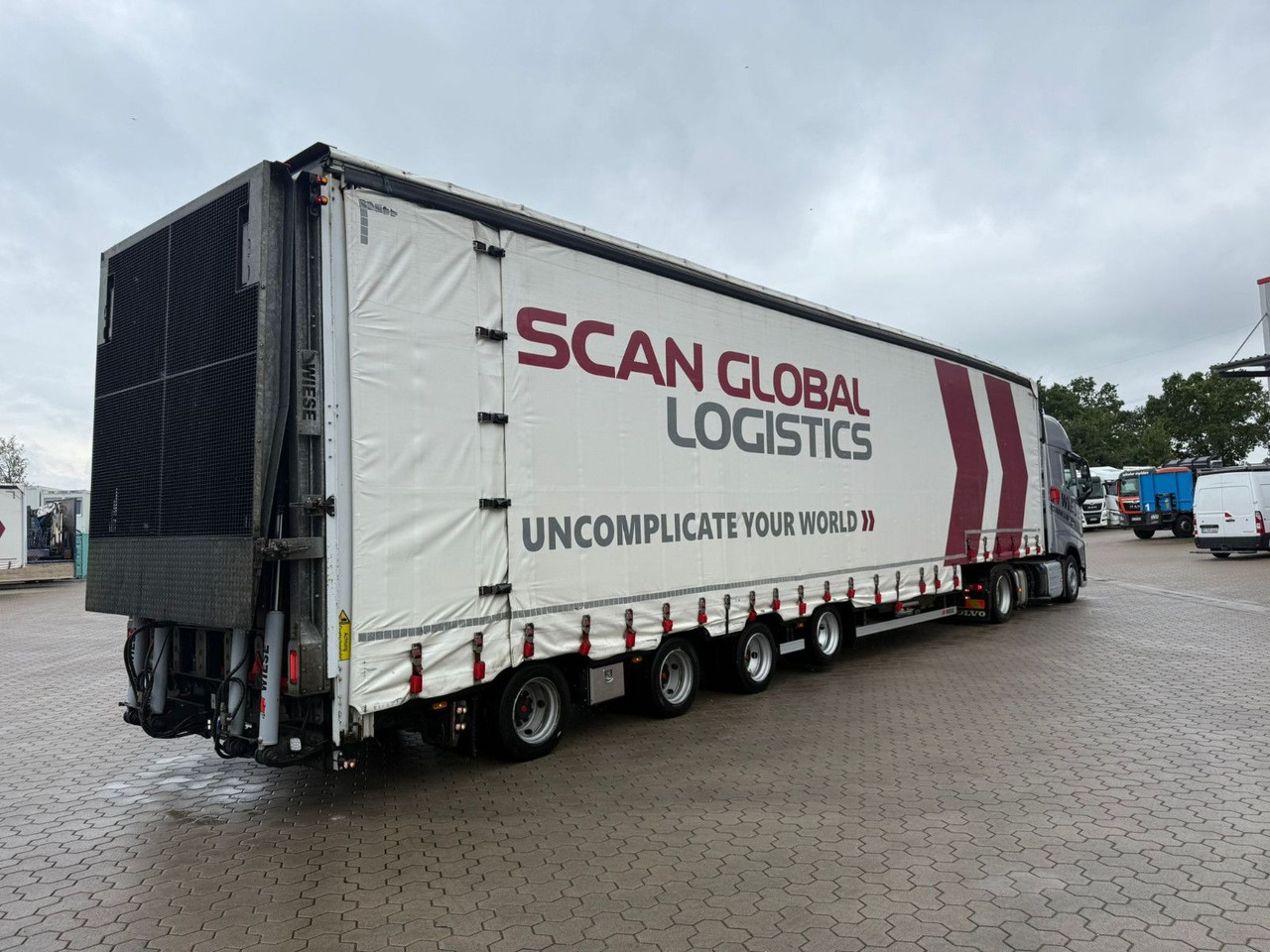 Wiese 4-Achs Mega Gabelstaplertransporter Rampe - Madal platvormpoolhaagis: pilt 2 Wiese 4-Achs Mega Gabelstaplertransporter Rampe - Madal platvormpoolhaagis: pilt 2