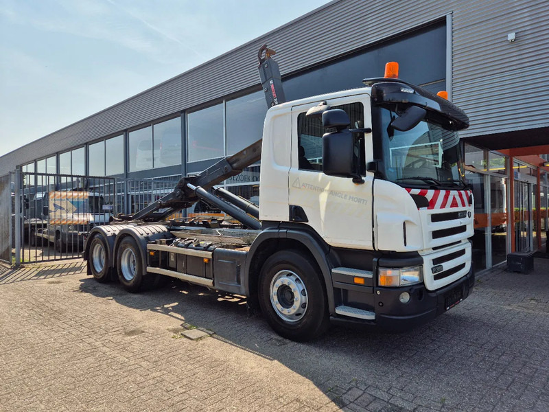 Scania P360 6X4 Containersysteem/ 21T Multilift/ Adjustable Hook - Veoauto - kaablisüsteem: pilt 1 Scania P360 6X4 Containersysteem/ 21T Multilift/ Adjustable Hook - Veoauto - kaablisüsteem: pilt 1