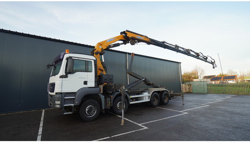 MAN TGS 35.400 8X4 HOOKARM SYSTEM WITH EFFER 305/11/6S - Kraanaga veoauto: pilt 2 MAN TGS 35.400 8X4 HOOKARM SYSTEM WITH EFFER 305/11/6S - Kraanaga veoauto: pilt 2