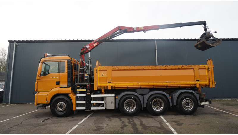 MAN TGS 35.440 8X4 2 SIDE TIPPER WITH HMF Z 1943 CRANE 415.000KM - Kraanaga veoauto: pilt 2 MAN TGS 35.440 8X4 2 SIDE TIPPER WITH HMF Z 1943 CRANE 415.000KM - Kraanaga veoauto: pilt 2