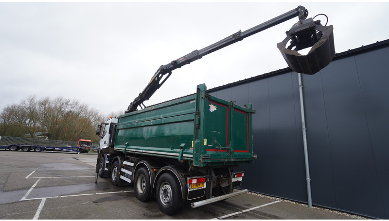 Renault PREMIUM 380 DXI 8X2/6 2 SIDE TIPPER WITH PLFINGER Q 170 Z CRANE.278.200KM - Kraanaga veoauto: pilt 4 Renault PREMIUM 380 DXI 8X2/6 2 SIDE TIPPER WITH PLFINGER Q 170 Z CRANE.278.200KM - Kraanaga veoauto: pilt 4