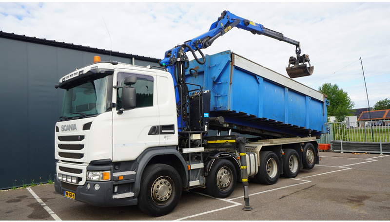 Scania G 490 10X4 CABLE SYSTEM TRUCK WITH PALFINGER Q180Z95TR CRANE - Kraanaga veoauto: pilt 2 Scania G 490 10X4 CABLE SYSTEM TRUCK WITH PALFINGER Q180Z95TR CRANE - Kraanaga veoauto: pilt 2