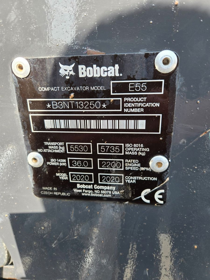 Bobcat E55 - Miniekskavaator: pilt 2 Bobcat E55 - Miniekskavaator: pilt 2